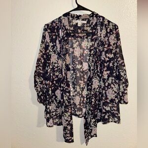 Floral cardigan cover